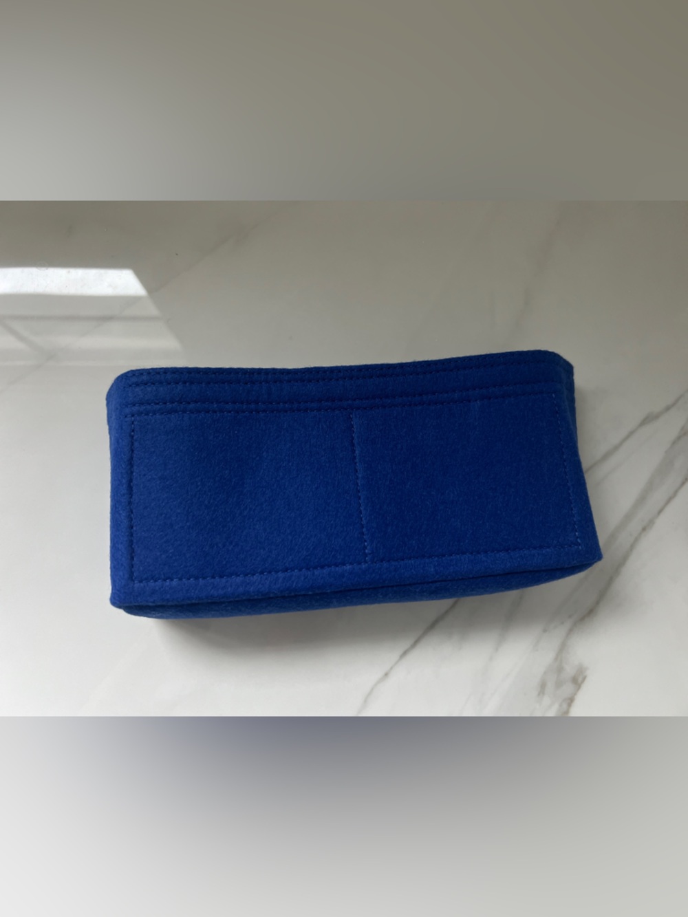 Royal Blue Felt Organizer Pouch for channel classic flap